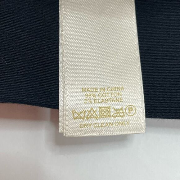 Kate Spade Jackie Bow Cuff Crop Dress Pants Black Size 8 - Picture 8 of 10